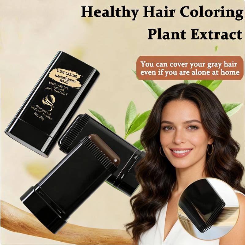 Disposable Hair Dye Stick -  QuickHair Coverage, Root Cover Up, Suitable for All HairTypes, Long-Lasting Smooth Application Brush