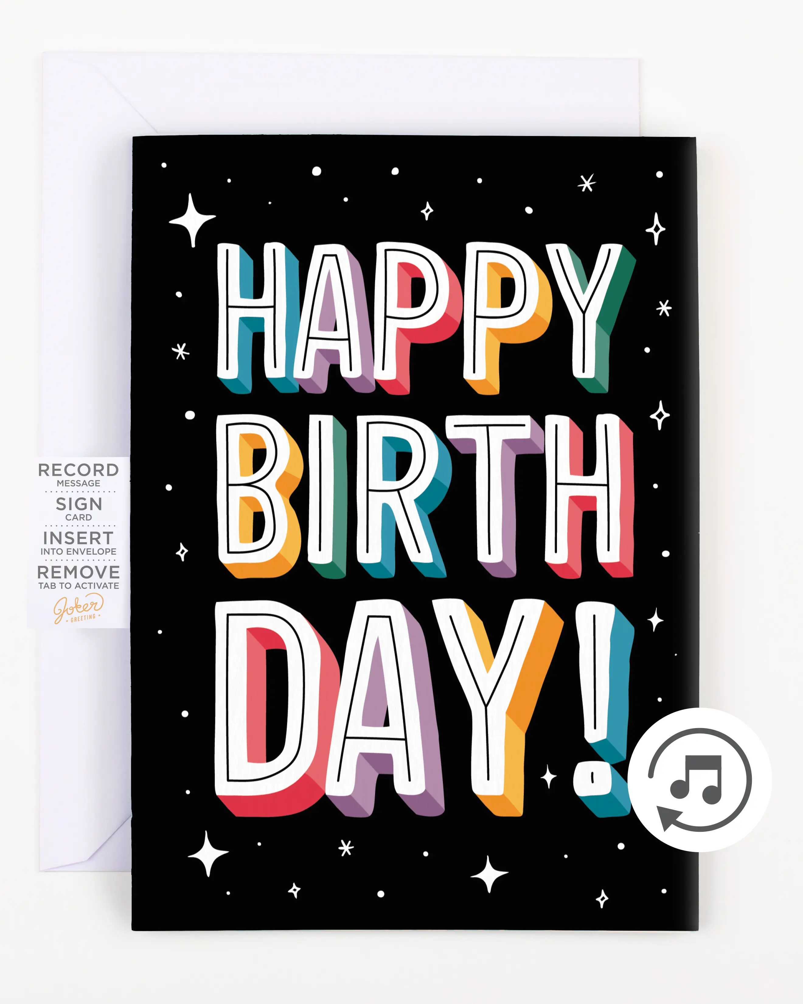 Endless Birthday Recordable Card with Glitter