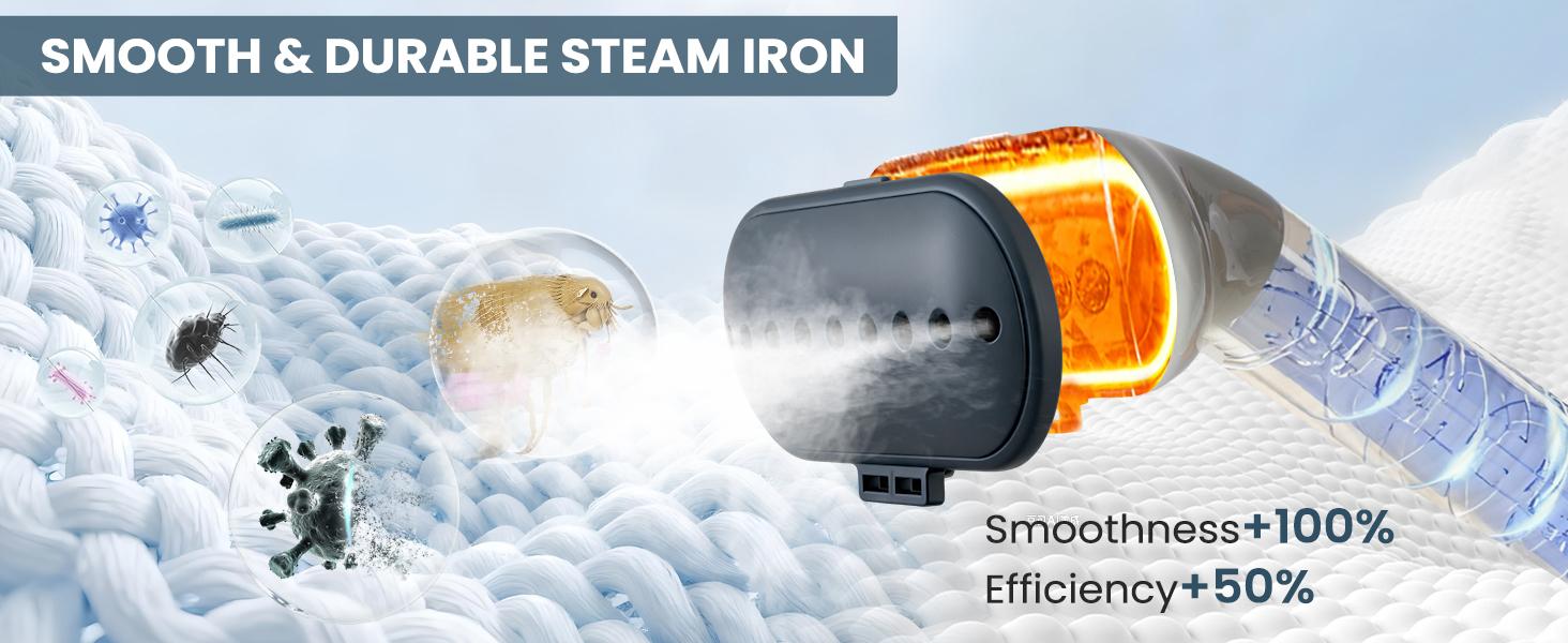 Sweetcrispy Standing Fabric Steamer Professional Wrinkle Remover 1500W Quick Heating 45 Secs Efficient Clothing Care with Large Water Tank & Easy Fill Sweetcrispy Standing Fabric Steamer Professional Wrinkle Remover 1500W Quick Heating 45 Secs Efficient Clothing Care with Large Water Tank & Easy Fill