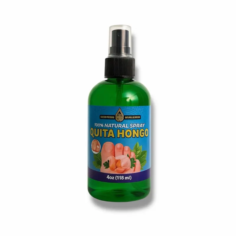 Quita Hongo 100% Natural Spray 4oz (118ml) Toenail Fungus Treatment Extra Strength: Nail Fungus Treatment for Toenails and Fingerail for Thick Yellow Discoloration Damaged Nails
