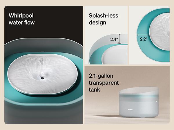 PETLIBRO Dog Water Fountain: 2.1Gal automatic dispenser for medium to large dogs, anti-splash design, ultra-quiet, and easy to clean PETLIBRO Dog Water Fountain: 2.1Gal automatic dispenser for medium to large dogs, anti-splash design, ultra-quiet, and easy to clean