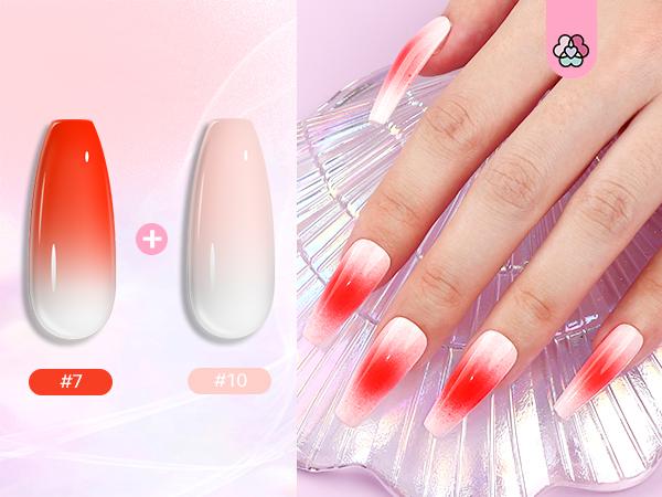 SAVILAND Airbrush Gel Nail Polish: Create Gradient Blush High Color Saturation Patterns Perfect Home Salon Cuticle Care Festival Gift