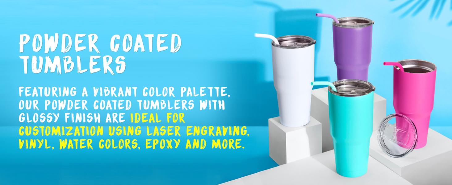 Makerflo 20 oz White Skinny Sublimation Blank Tumbler with Lid and Straw | Craft-Ready for DIY Gifts & Personalization (Sublimation, Epoxy, UV DTF, Vinyl, and Laser Engraving)