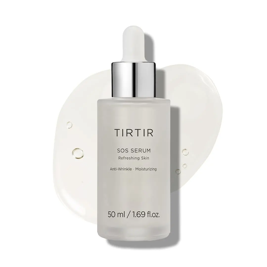 [Official TIRTIR Partner] SOS Serum 50ml / 1.69 fl oz - Radiant Glow Boosting Face Serum - Plumping, Anti Aging, Hydrating