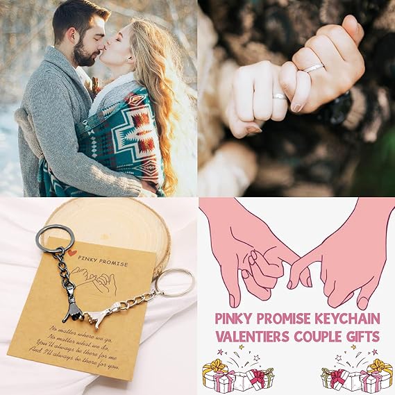 2pcs Pinky Promise Gift Matching Couple Gifts Valentines Day Gifts for Him Her Boyfriend Girlfriend Best Friend Matching Keychains for Couples Wife Husband Birthday Gifts 2pcs Pinky Promise Gift Matching Couple Gifts Valentines Day Gifts for Him Her Boyfriend Girlfriend Best Friend Matching Keychains for Couples Wife Husband Birthday Gifts