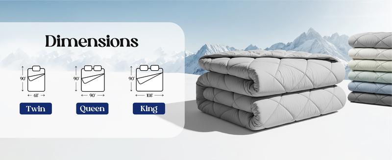 SLEEPHORIA Cooling Comforter King Size for Hot Sleepers & Night Sweats Luxury Lightweight Breathable Bedding All-Season Cool Blanket for Bed Reversible Cold & Soft Touch SLEEPHORIA Cooling Comforter King Size for Hot Sleepers & Night Sweats Luxury Lightweight Breathable Bedding All-Season Cool Blanket for Bed Reversible Cold & Soft Touch