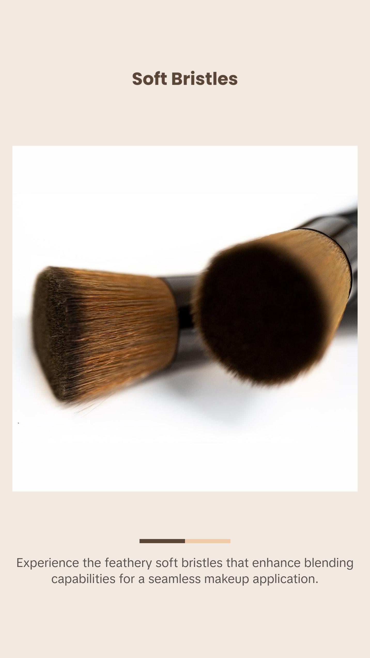 Palladio Flat Kabuki Brush, Professional Makeup Brush for Foundation, Face Blush, Powder, Cream, Contour & Highlight, Synthetic Bristles Provide Buildable Coverage for a Natural Even Looking Finish