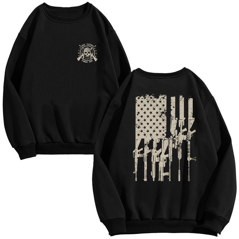 One Nation Under God, 2nd Amendment Patriotic American T-Shirt - Men's Basic Crew Neck Tee, Father's Day, Christmas, Birthday Gift For Men - TPT1892TS