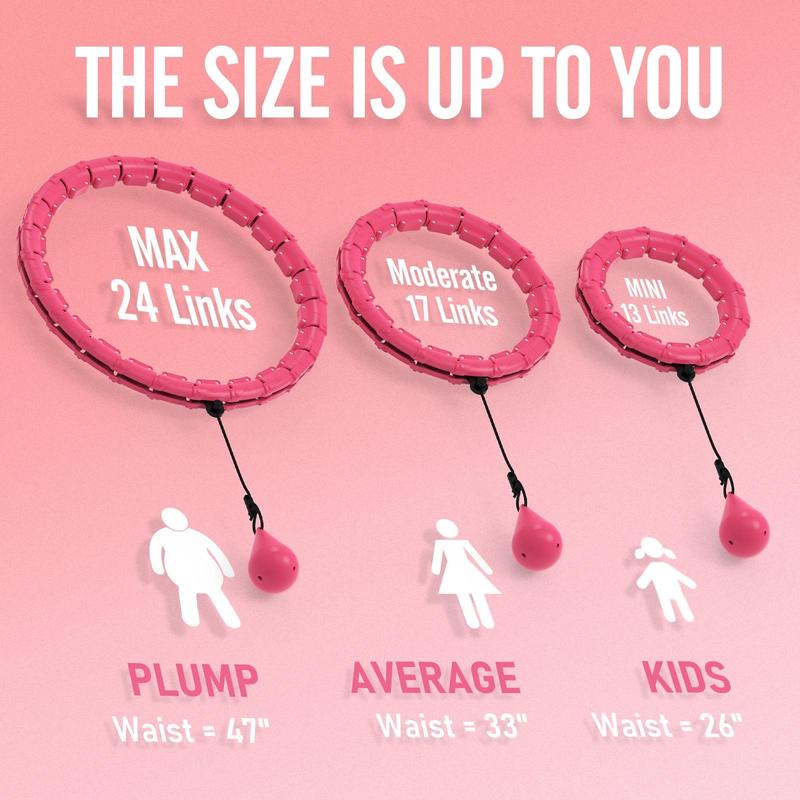 JLoibao Smart Weighted Fitness Hoop Plus Size Adult 2-in-1 Ring 24 Detachable Sections Durable Low Noise Home Training Equipment JLoibao Smart Weighted Fitness Hoop Plus Size Adult 2-in-1 Ring 24 Detachable Sections Durable Low Noise Home Training Equipment
