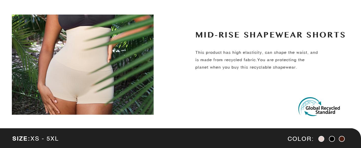 FeelinGirl Shapewear for Women Tummy Control High Waist Body Shaper Shorts Control Panties Butt Lifting Shapewear Shorts Nylon Comfort Womenswear SpringStatements