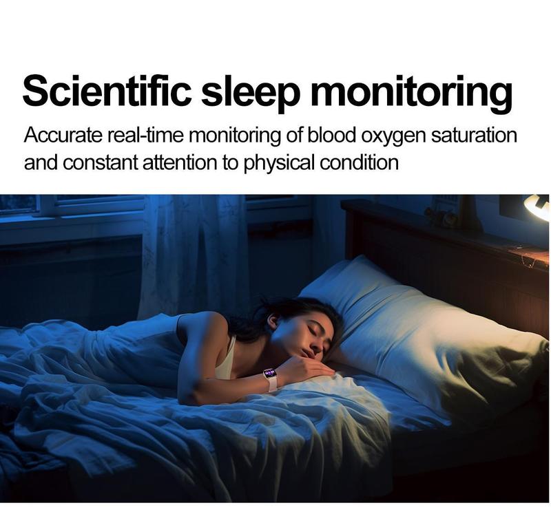 2026 New Bluetooth Multifunctional Smartwatch for Women Men, 1.85 HD Smart watch for Android/iPhone/iOS Compatible，Answer/Make Call Sport Intelligent Watch, Fitness Tracker, IP68 Waterproof Step Counter with Sleep Monitor，tiktokshopcreatorpicks, Gift