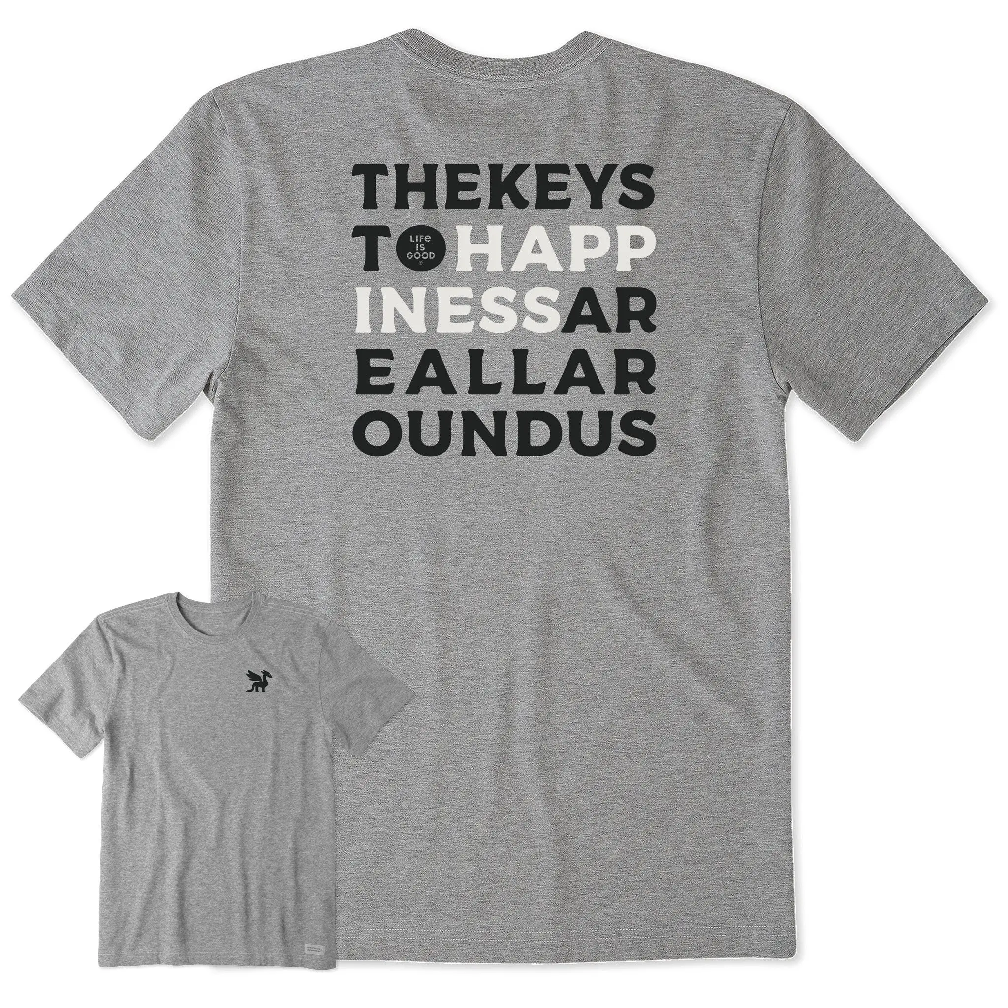 Men's Bert's Keys to Happiness Short Sleeve Crusher Tee