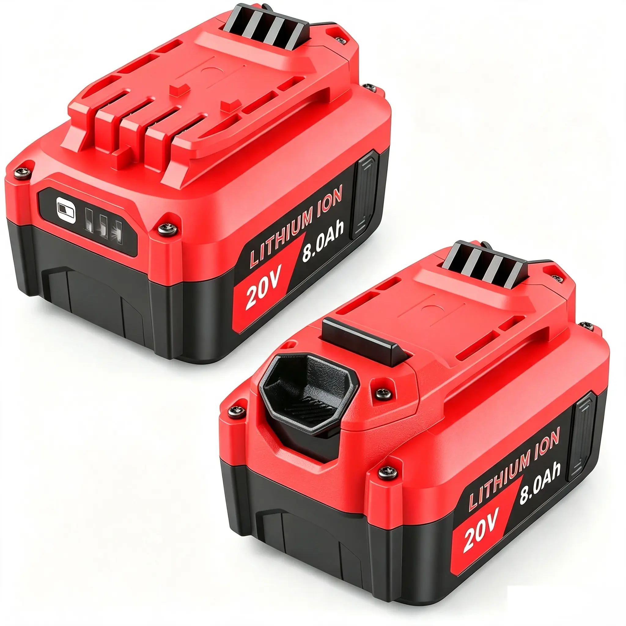 20V 8000mAh Lithium Ion Compatible Replacement Battery for Craftsman V20 CMCB204 Cordless Power Tools - Stable Power Output, Wide Compatibility for DIY Enthusiasts Home Improvement Charge Controller Accessory Cells, Lithium Ion Battery, Power Tool Batteri