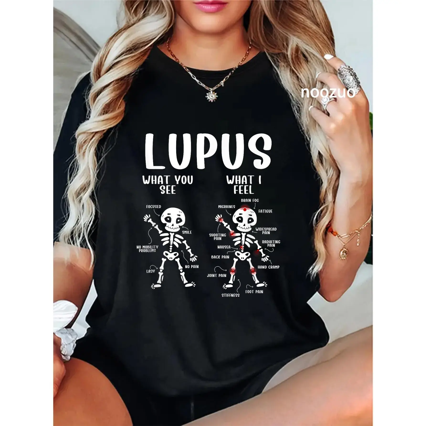 100% Cotton Funny Lupus Awareness Lupus Warrior Lupus Fighter T-Shirt