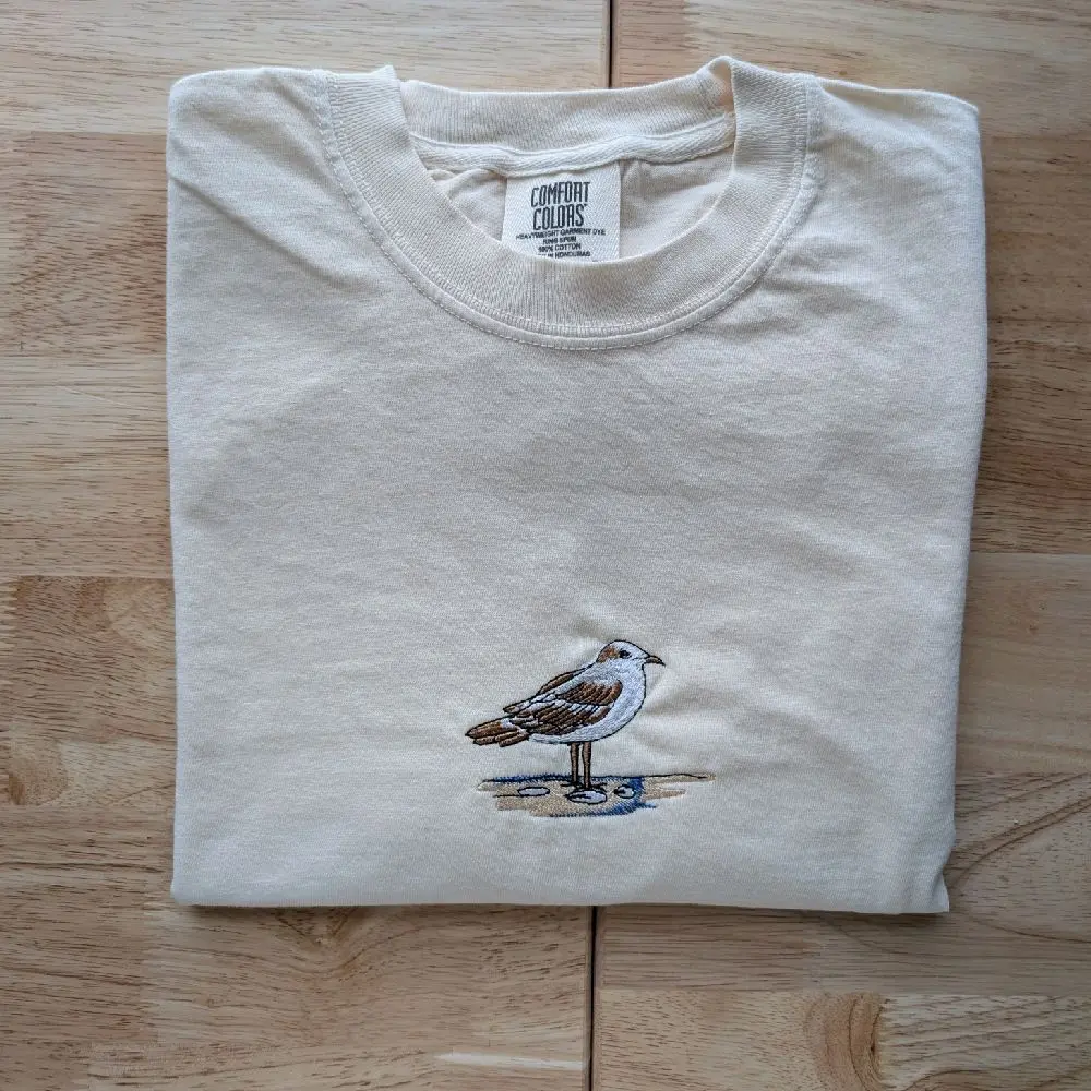 Comfort Colors Embroidered Sandpiper Heavyweight Cotton T-Shirt