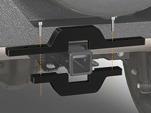 Nilight 1-1/4 inch Towing Hitch Mount Bracket for Truck Trailer RV SUV Pick Up fit Dual LED Work Light Reverse Rear Back Up Off Road Lights(Towing Hitch Mount Bracket) Without Light Tires Vehicle