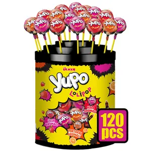 Assorted Fruit Lollipops Bulk 120 Count – Individually Wrapped Hard Candy Variety Pack Tub