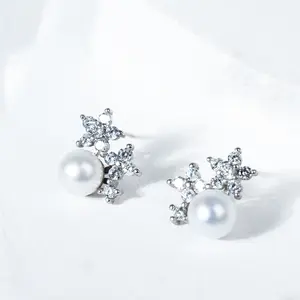 NTK768 6.5-7.5mm Earring Fresh Water Pearl