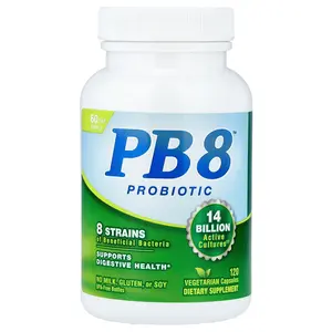 Nutrition Now PB 8™ Probiotic, 120 Vegetarian Capsules (7 Billion CFU per Capsule)