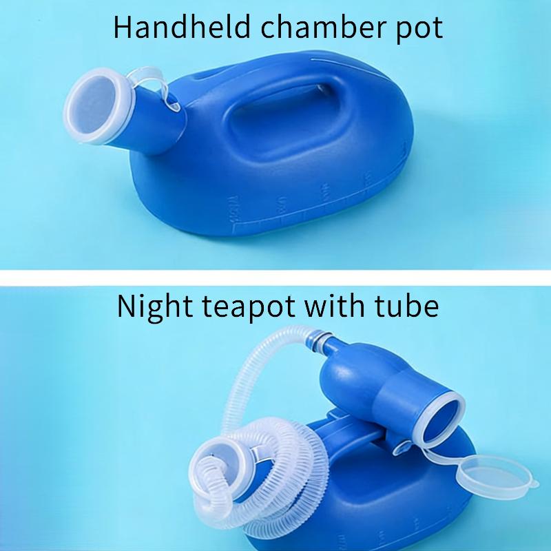 2000ML portable urinal with 62.99in extendable catheter, thick and odor resistant large capacity urinal, easy to wake up at night, suitable for the care of the elderly and children