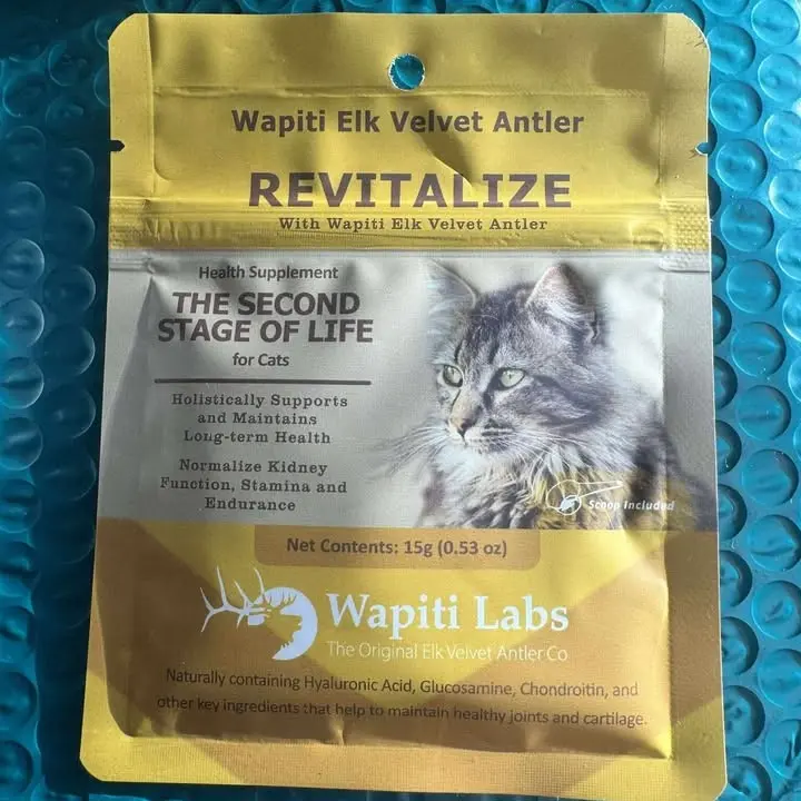 Elk Velvet Antler ReVitalize Supplement for Senior Cats (Powder 15g)