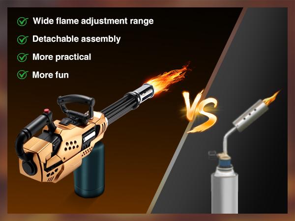 【Fathersdaygift】Propane Torch Weed Burner, High Output Weed Torch, 30" Detachable Long Arm Heavy Duty Gatling Design Blow Torch For Garden, Wood, Ice, Snow, Melting, SummerVibes (Propane Tank Not Included) #fathersdaygift 【Fathersdaygift】Propane Torch Weed Burner, High Output Weed Torch, 30" Detachable Long Arm Heavy Duty Gatling Design Blow Torch For Garden, Wood, Ice, Snow, Melting, SummerVibes (Propane Tank Not Included) #fathersdaygift