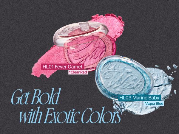 fwee Glitz Stone Highlighter | 12 Vibrant, Photogenic Shades, Long-lasting Glow, Daily Shimmer to Bold Glitter, Inspired by Birthstones