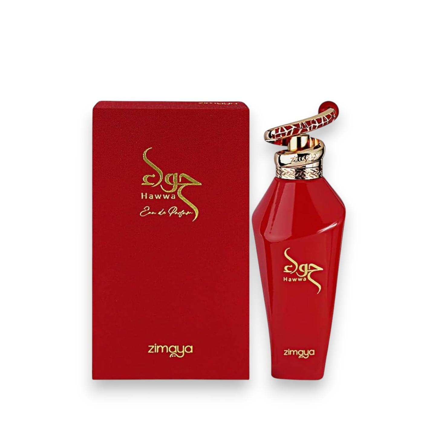Afnan Hawwa Red Unisex Eau De Parfum, 100 ML - Fruity-Sweet, Aromatic Notes with Peach, Raspberry, Lily, Grapefruit, Black Currant Afnan Hawwa Red Unisex Eau De Parfum, 100 ML - Fruity-Sweet, Aromatic Notes with Peach, Raspberry, Lily, Grapefruit, Black Currant