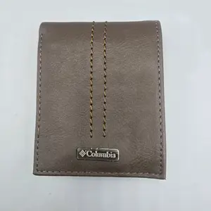 Columbia Men's Wallet Bifold Coated Leather, Brown
