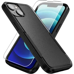 Entronix Case Compatible with iPhone 14 Plus - Heavy Duty & Screen Protector Cover Protection