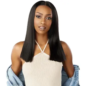 Sensationnel Curls Kinks & Co Kinky Edges Glueless HD Lace Part Wig - Y-PART KINKY SILK PRESSED 18"