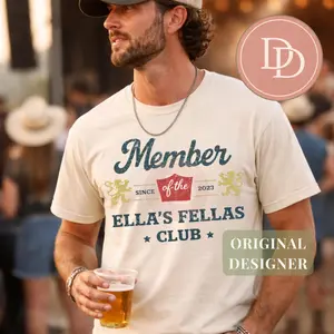 Ella Fella Member Club T-shirt, Funny T-shirt, Unisex Tshirt, Gifts, Menswear Womenswear Streetwear Cotton Comfort Top