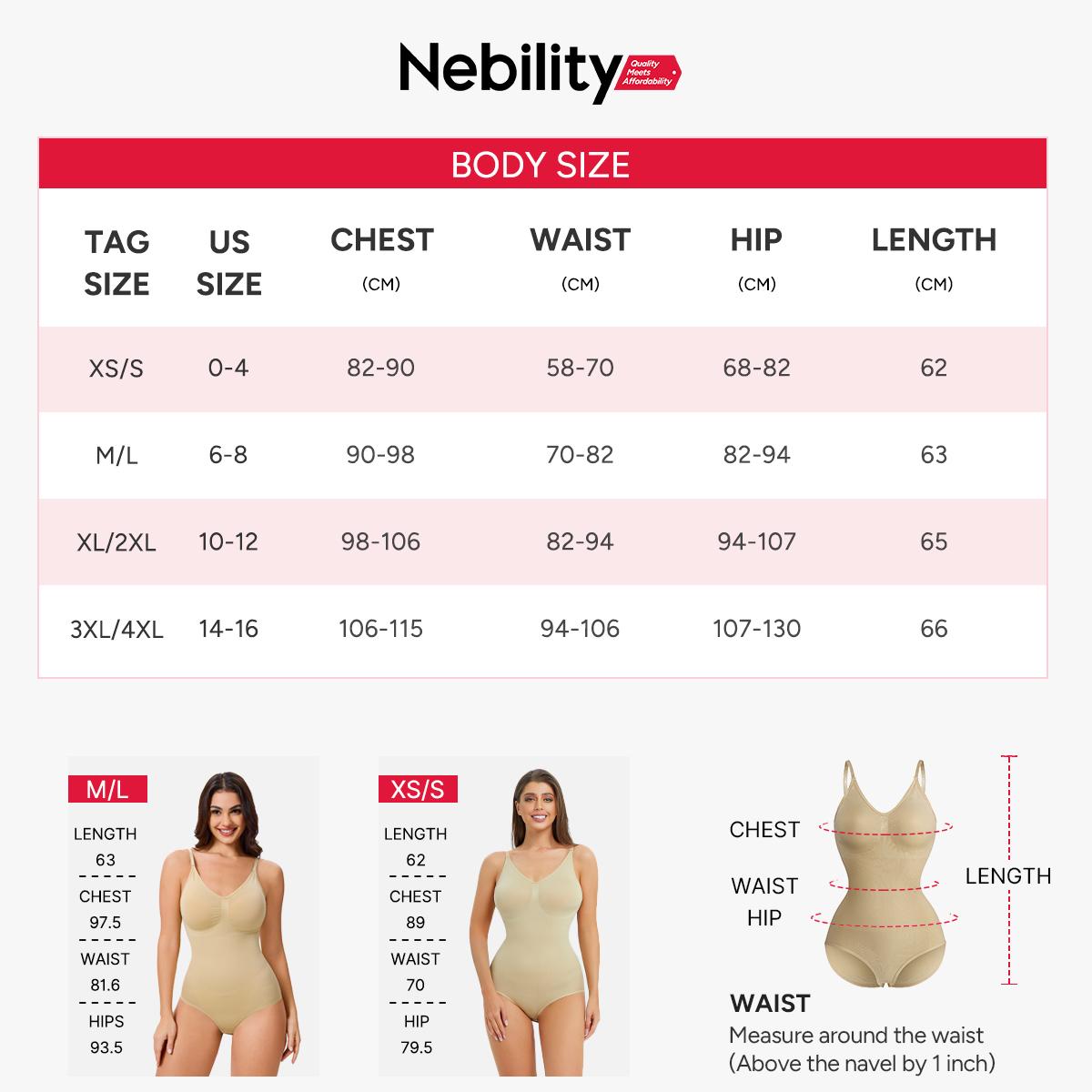 |Buy 2 Get 1 Free| Nebility Women's 3-Piece V-Neck Shapewear Set - Seamless Bodysuit & Camisole, Basic Minimalist Style with Tummy Control & Hip Lift Womenswear