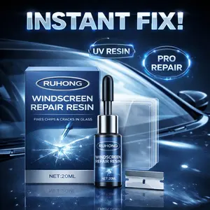 Nano Glass Repair Fluid Crack Kit Auto Windshield Crack Repair Solution All In One Saver Car Care Agent DIY Glass Fix