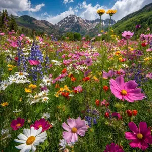 Wildflower Mix Seeds – 1000 Seeds for Vibrant Garden Blooms & Natural Meadow Look