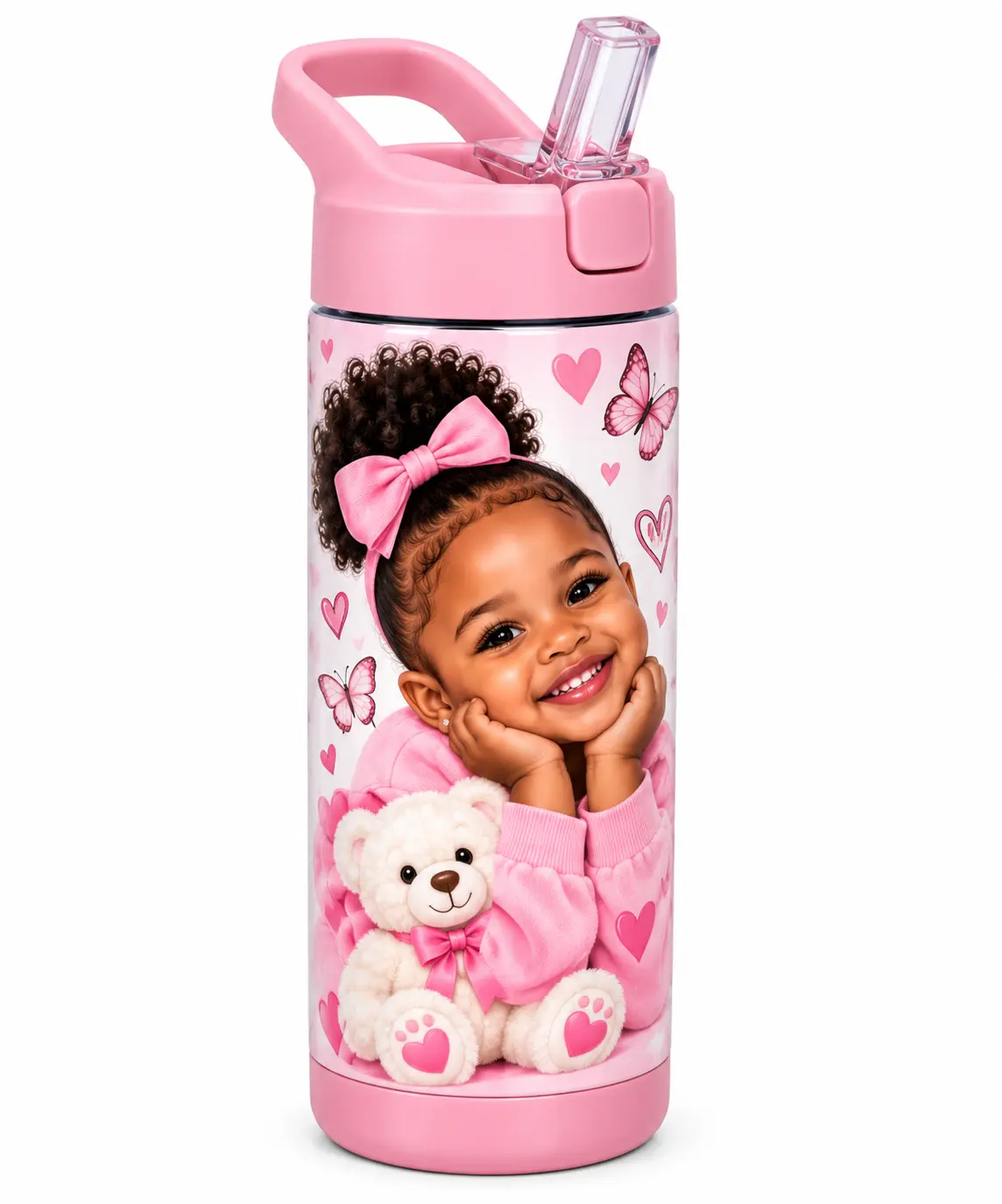 Personalized Kids 12 oz Water Bottle with Photo – Custom Bottle with