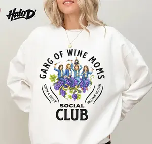 Gang of Wine Moms Shirt – Funny Mom Graphic, Social Club Unisex Casual Style