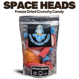 Freeze Dried Taffy Heads- Pick Flavor- Astro Freeze Treats- 3oz- Crispy Snack with Sweet & Fruity Flavor- Cherry Raspberry Watermelon - Viral Candy Freeze Dried