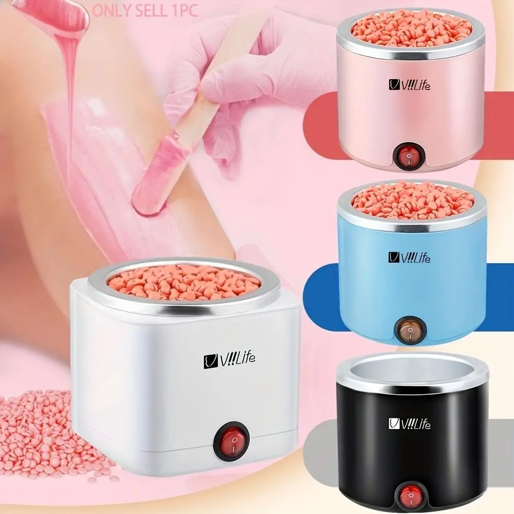 Viilife Professional Home Wax Heater, Waxing Warmer, Fast Heating, Painless Hair Removal, Body Hair Remover, Hair Removal Solution, Unisex, Bikini, Legs, Face, Gentle, Ideal for Sensitive Skin, Body Care