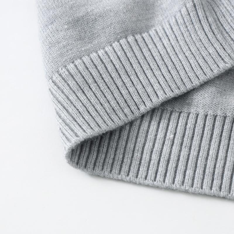 Three piece set of warm knitted sweaters for autumn and winter children, college style round neck diamond pattern children's clothing