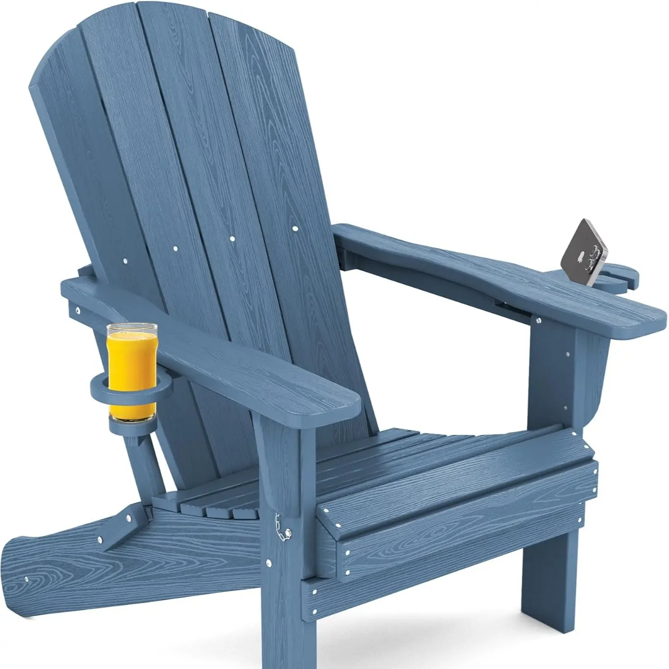 Double Cup Folding Chair-Navy