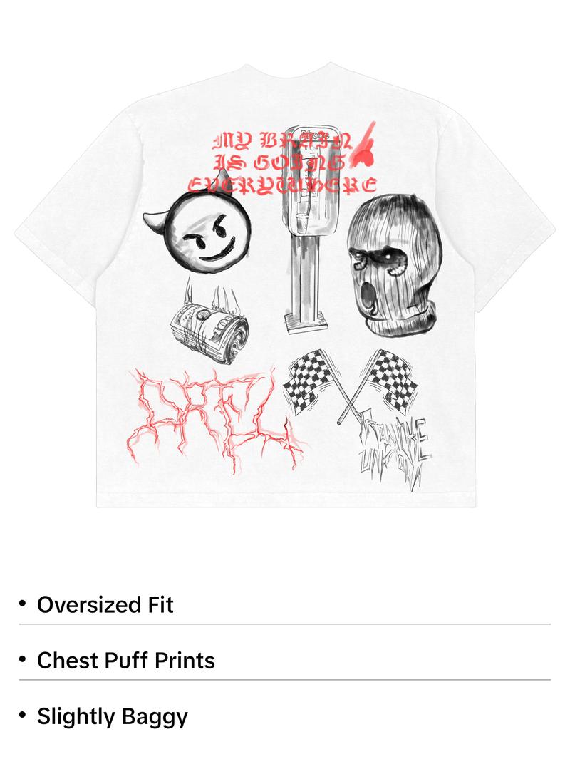 My Brain Is Going Everywhere DRFL Tee