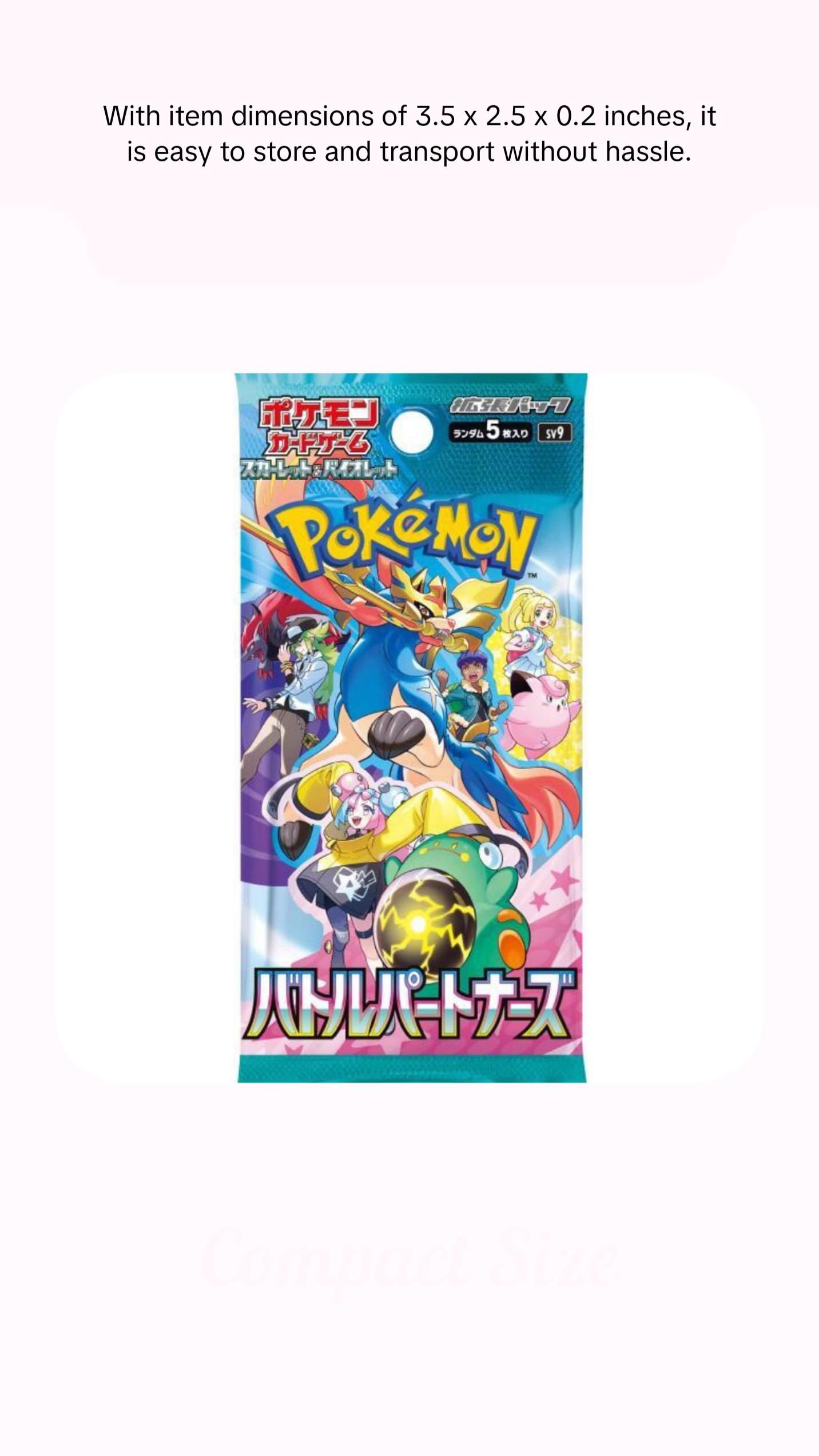 Battle Partners - Booster Pack - 5 Random Cards - SV9 - Japanese / Korean