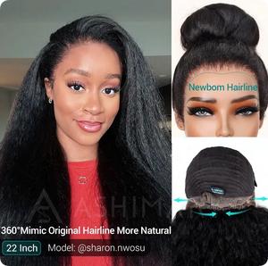 [Live Only] Glueless Newborn Hairline Invisi Strap 360 Skin Lace Frontal Kinky Straight Wig Pre-Everything Natural Look Human Hair Wig#summerwins