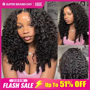 【Livestream: 24''= $219】ISEE HAIR Wear Go M-Cap 9x6 Burmese Curly Highlight Brown & Natural Black Glueless Wig Pre-Cut Lace Beginner Friendly#SpringStatements