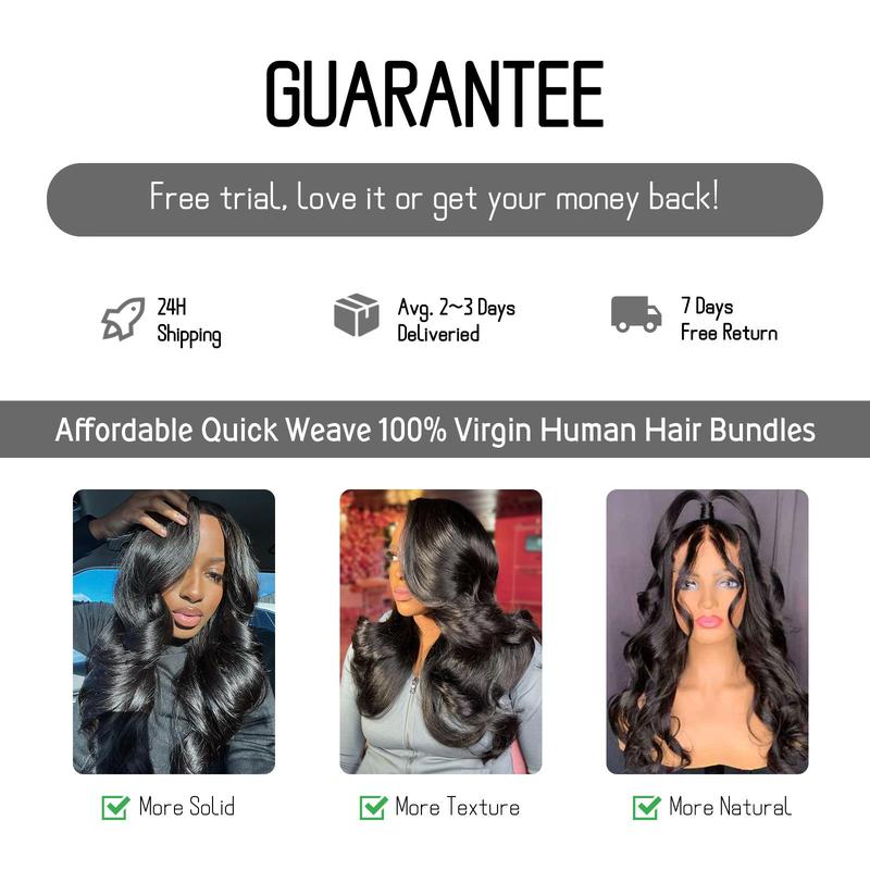 [Wequeen] Upgrade 2x6 4x4 5x5 13x4 Body Wave Straight Human Hair Transparent Lace Closure #1B Natural Black 12-20inch