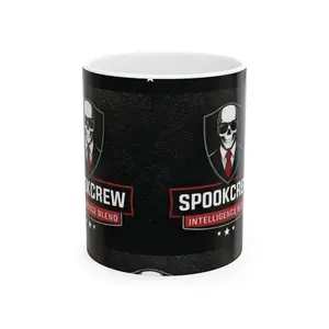 SpookCrew Skull Logo Mug | Ceramic Coffee Cup 11oz 15oz
