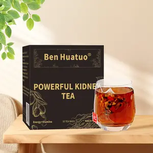 Ginseng Wolfberry Maca Huangjing Men's Nourishing Traditional Chinese Medicine Tea 10 packs 1 box, natural herbs, caffeine-free, sugar-free