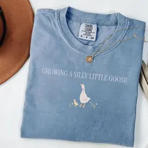 Comfort Colors Silly Goose Pregnancy T-Shirt, Pregnancy Announcement to Husband, First Time Mom Gift, Expecting Mom Gift, Cute Baby Bump Reveal Gift