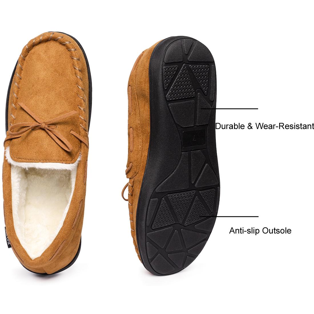 2025 New Fashion Men's Moccasin Slippers Foam House Shoes, Indoor and Outdoor Warm Loafer Slippers